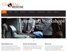 Tablet Screenshot of globalmedicineinc.com